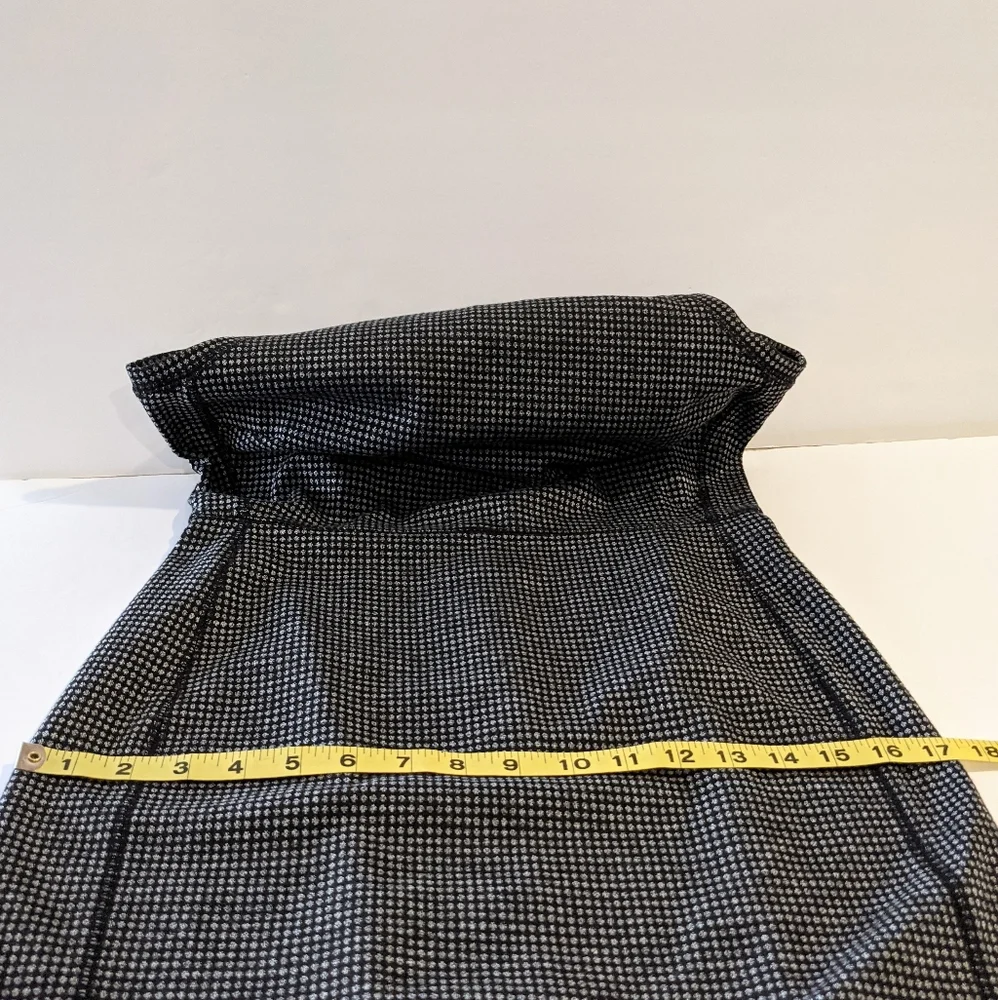 Loft Sheath Dress Black Ponte Knit Patterned Sleeveless - Picture 15 of 17